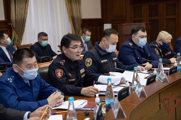 Представитель Росгвардии принял участие в заседании  оперативного штаба Республики Калмыкия