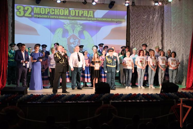 Состоялись торжественные мероприятия, посвященные 15-летию  морского отряда Уральского округа Росгвардии