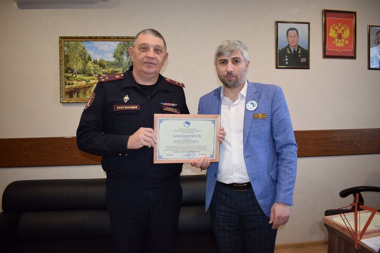 В Дагестане Росгвардия и волонтеры Победы договорились о сотрудничестве
