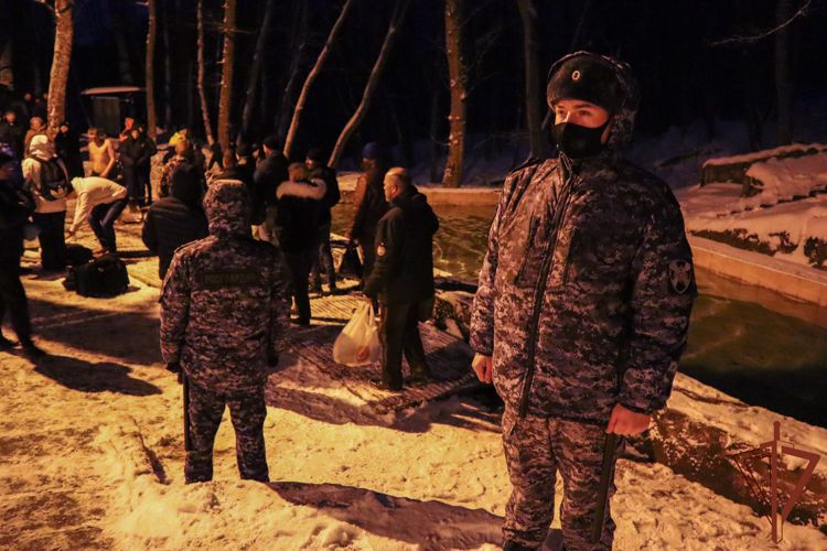 На Северном Кавказе Росгвардия обеспечила общественный порядок и безопасность в Крещение