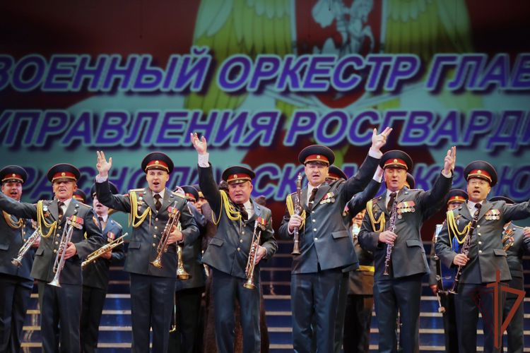 Военные музыканты Росгвардии выступили на Международном фестивале Валерия Халилова в Краснодаре