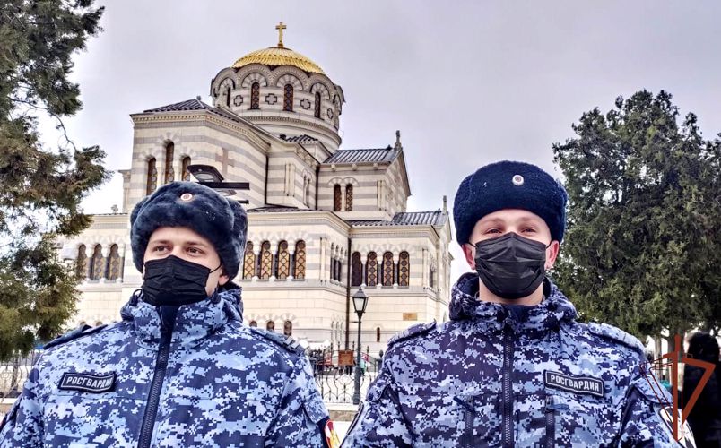Правопорядок во время празднования Крещения Господня обеспечила Росгвардия на Юге России