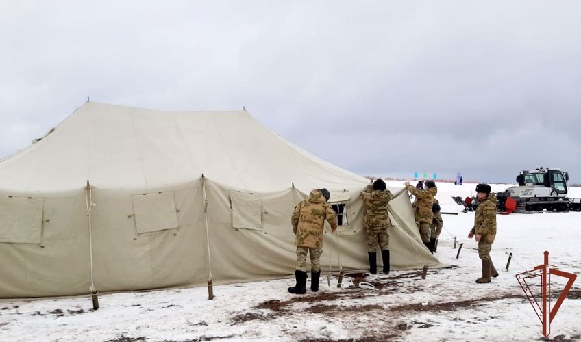 Росгвардейцы приняли участие в массовой лыжной гонке в поддержку олимпийцев 
