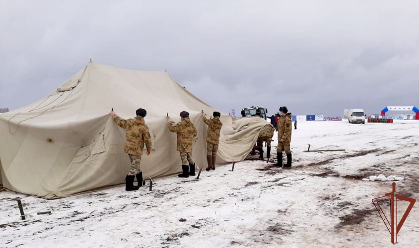 Росгвардейцы приняли участие в массовой лыжной гонке в поддержку олимпийцев 