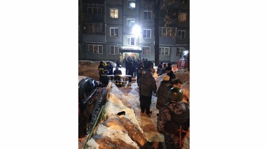 Росгвардия содействует экстренным службам на месте взрыва в Нижнем Новгороде