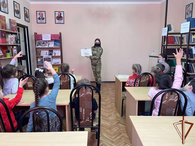 В акции «Неделя мужества» поучаствовали воспитанники детского сада Росгвардии