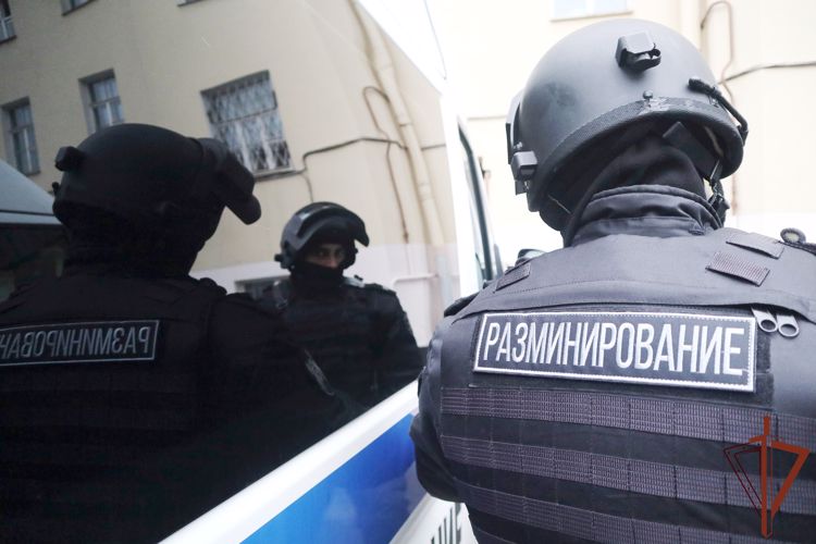  Взрывотехники ОМОН обследовали подозрительный предмет, обнаруженный при ремонте исторического здания в Санкт-Петербурге
