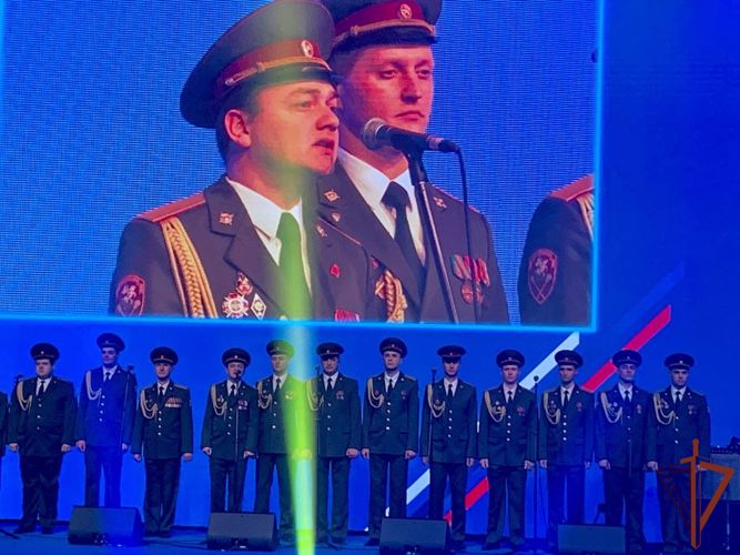 В День защитника Отечества в Центральном округе Росгвардии состоялся памятный митинг