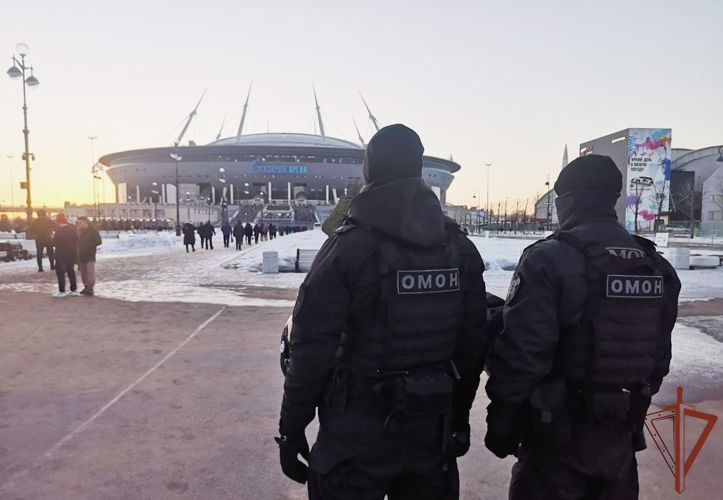 Росгвардия приняла участие в обеспечении правопорядка на матче РПЛ в Петербурге