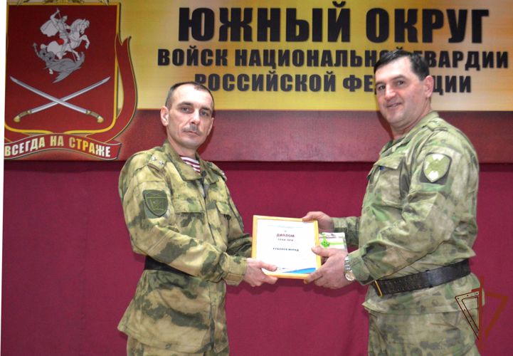 Диплом победителя фестиваля детской патриотической песни Росгвардии вручен в Ростовской области