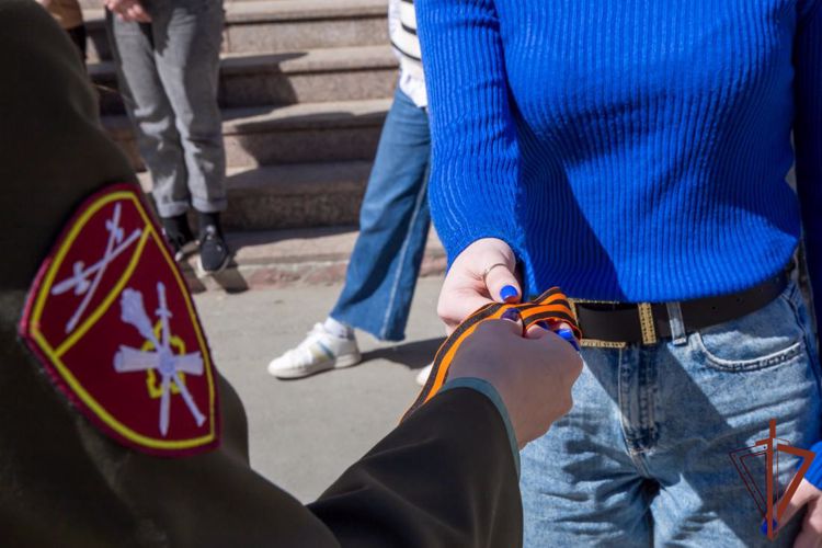 Росгвардия присоединилась ко всероссийской  акции «Георгиевская лента» на Южном Урале