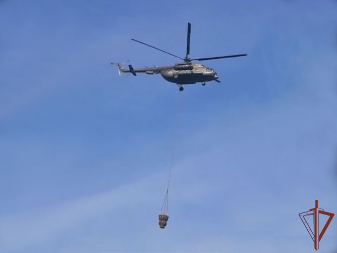Авиацию Росгвардии привлекают к тушению лесных пожаров в Кузбассе