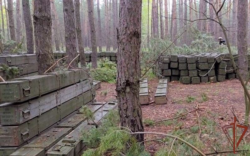 Росгвардейцы обнаружили в Харьковской области крупный склад боеприпасов для РСЗО «Град»
