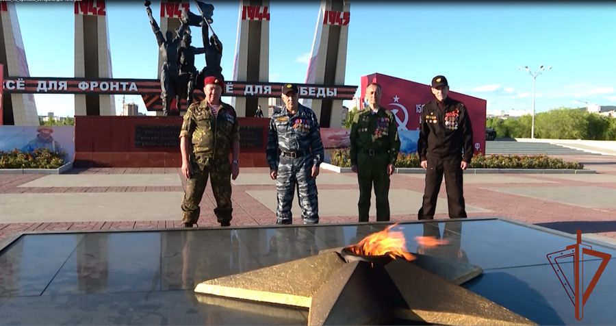 Ветераны Росгвардии записали видеоролик в поддержку участников спецоперации на Украине