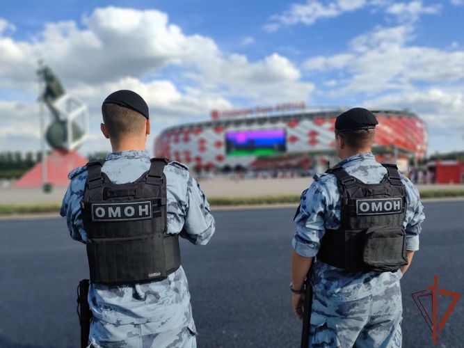 Безопасность матча 5-го тура РПЛ в Москве обеспечили росгвардейцы