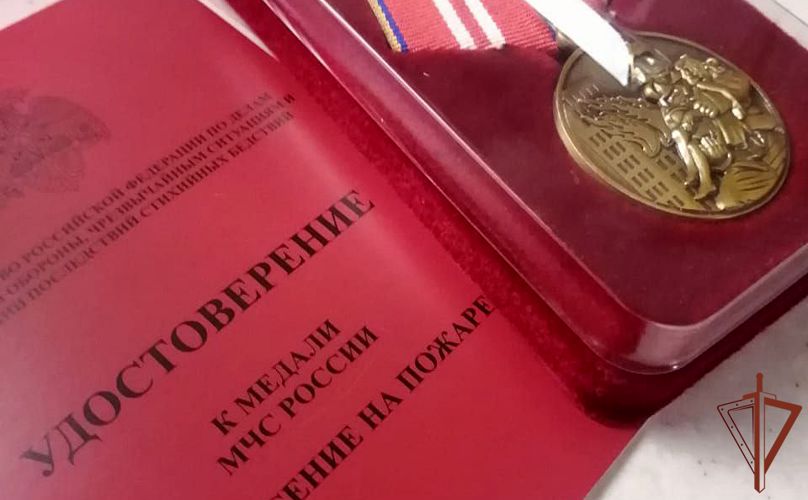 В Пензенской области военнослужащие Росгвардии награждены медалями МЧС России 