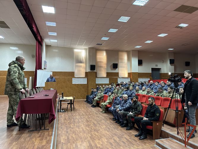 Росгвардейцы Ингушетии приняли участие в мероприятии, приуроченному ко Дню защитника Отечества
