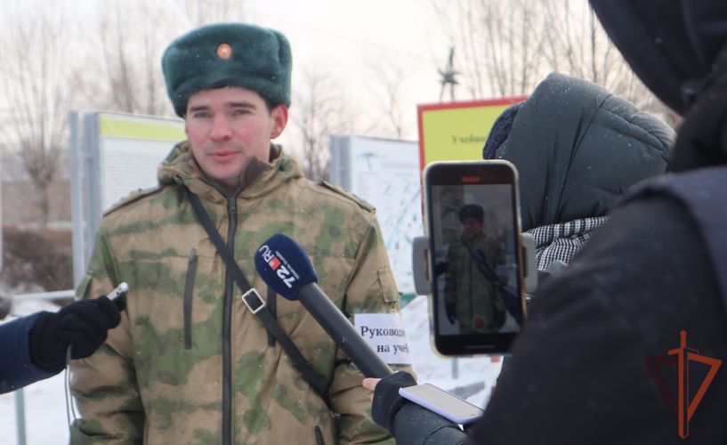 В кинологическом центре Уральского округа Росгвардии организован пресс-тур для тюменских журналистов