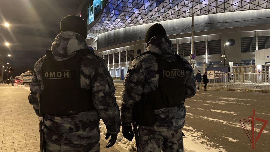 Росгвардейцы обеспечили безопасность проведения хоккейных матчей в Москве