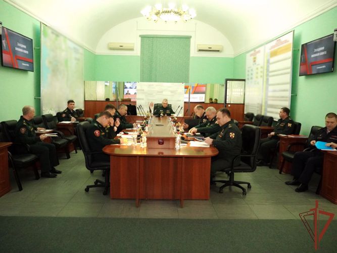 Заседание Военного совета Северо-Западного округа Росгвардии состоялось в Санкт-Петербурге