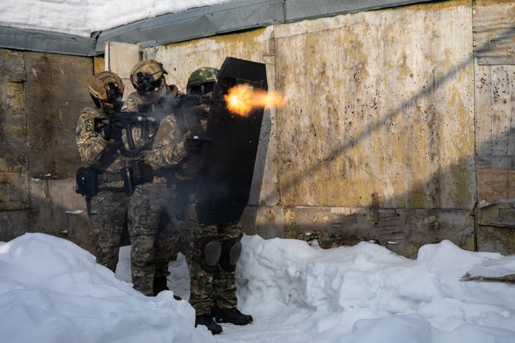 Тренировки СОБР «Тулпар»