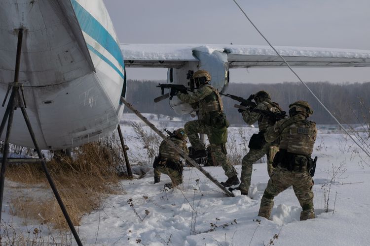 Тренировки СОБР «Тулпар»