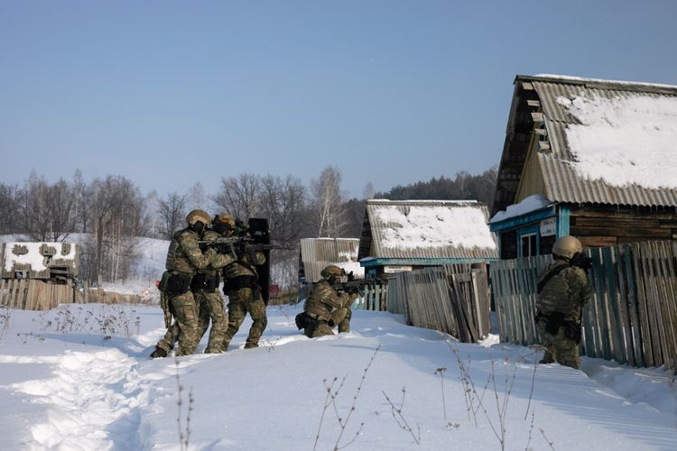 Тренировки СОБР «Тулпар»