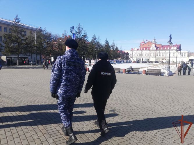 Росгвардия обеспечила безопасность мероприятий акции «Крымская весна» в Сибири