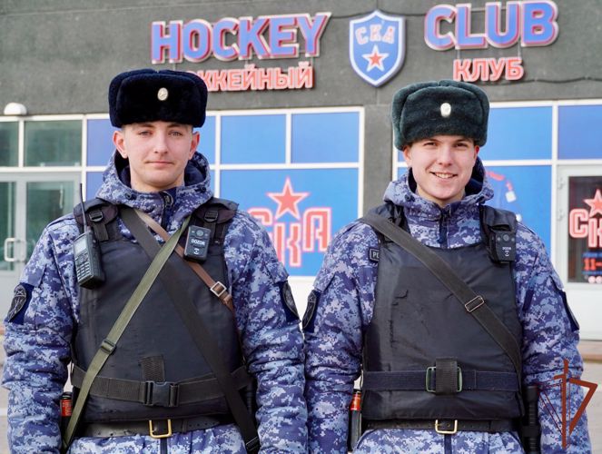 Росгвардейцы обеспечили безопасность хоккейного матча в Санкт-Петербурге