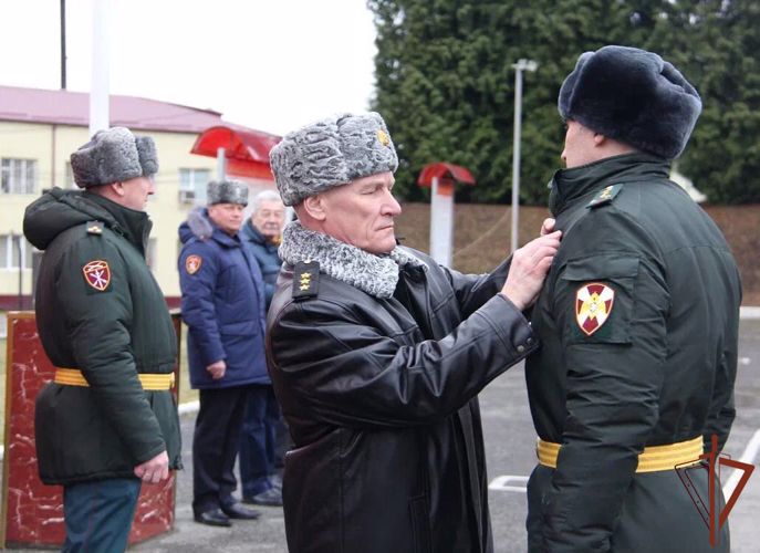Владикавказское соединение Росгвардии получило новое Боевое знамя
