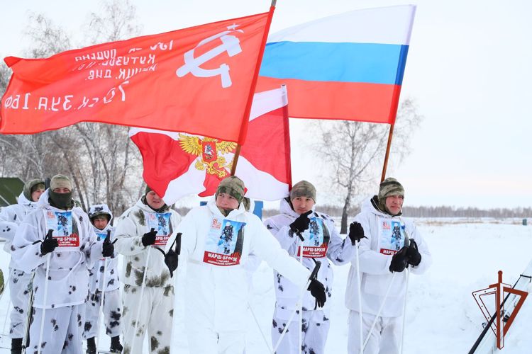 В памятном лыжном забеге «Марш-бросок» приняли участие военнослужащие Росгвардии  