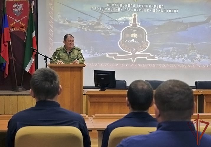 В ОГВ(с) поздравили военнослужащих авиационной группировки Восточного округа Росгвардии с завершением командировки