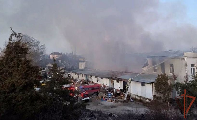 Оперативные действия росгвардейцев способствовали ликвидации крупного пожара в Симферополе 