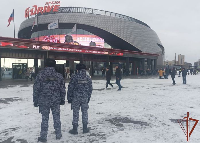 Росгвардия обеспечила правопорядок на матчах КХЛ в Омске