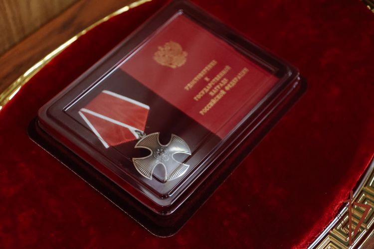  Орден Мужества передали семье погибшего росгвардейца в Благовещенске