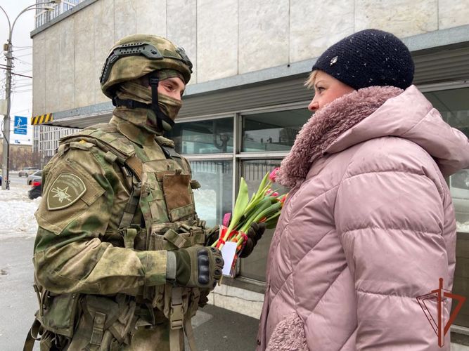 Праздничные мероприятия приуроченные 8 Марта прошли в Сибирском округе Росгвардии