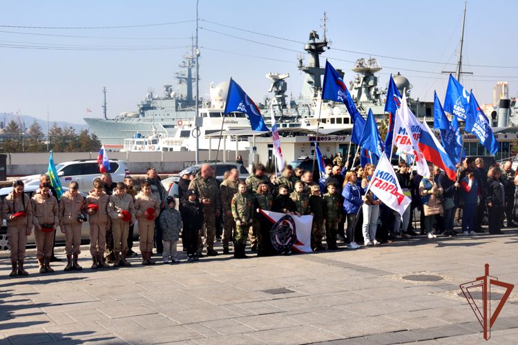 Ветераны Росгвардии отправились в автопробег Владивосток - Донецк «Дорога к Победе»