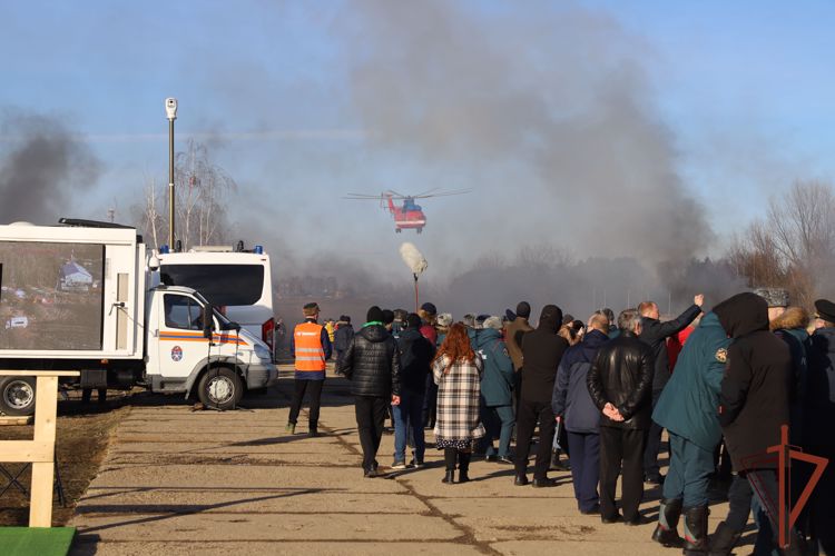 Росгвардейцы приняли участие в командно-штабных учениях по ликвидации весеннего половодья в Москве