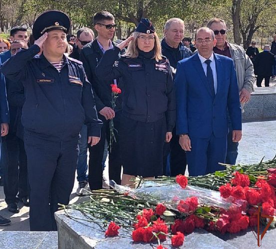 В мероприятиях в честь Дня космонавтики приняли участие росгвардейцы, обеспечивающие правопорядок на Байконуре 