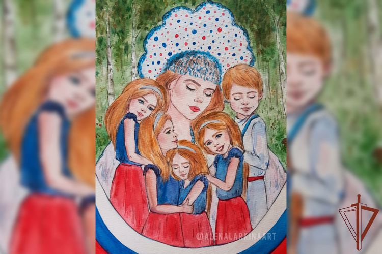 Дочь росгвардейца из Челябинской области создает творческие произведения в поддержку участников СВО (видео)