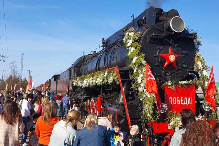 Росгвардия обеспечила безопасность встречи поезда-музея «Эшелон Победы» на Ямале