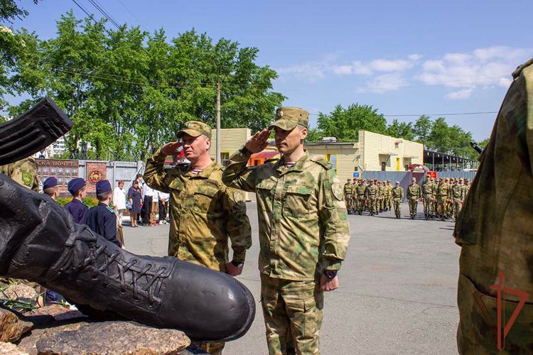 В отряде спецназа «Оберег» Росгвардии почтили память погибших военнослужащих