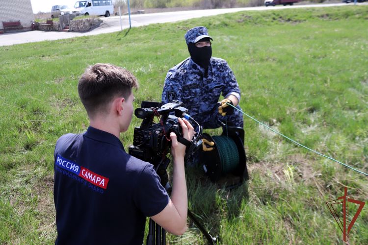 Сотрудники Росгвардии стали героями телевизионной программы на ГТРК «Самара»