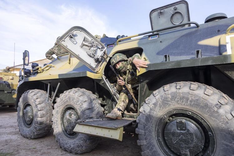 Боевая подготовка астраханского батальона
