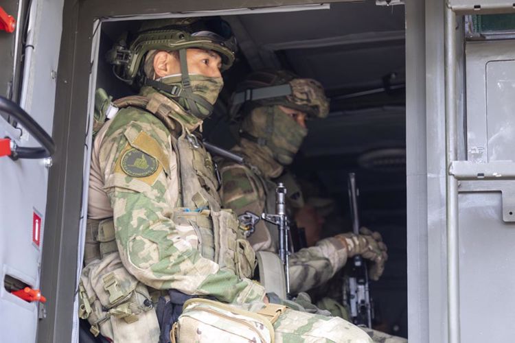 Боевая подготовка астраханского батальона