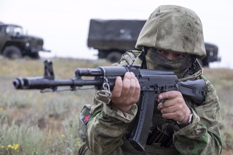 Боевая подготовка астраханского батальона