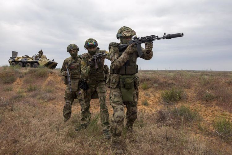Боевая подготовка астраханского батальона