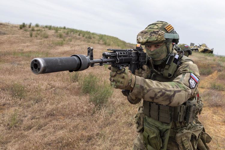Боевая подготовка астраханского батальона