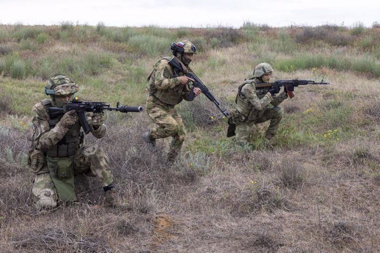 Боевая подготовка астраханского батальона