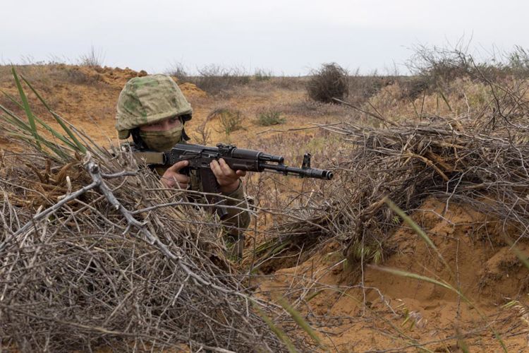 Боевая подготовка астраханского батальона